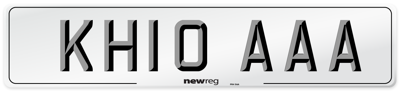 KH10 AAA Number Plate from New Reg